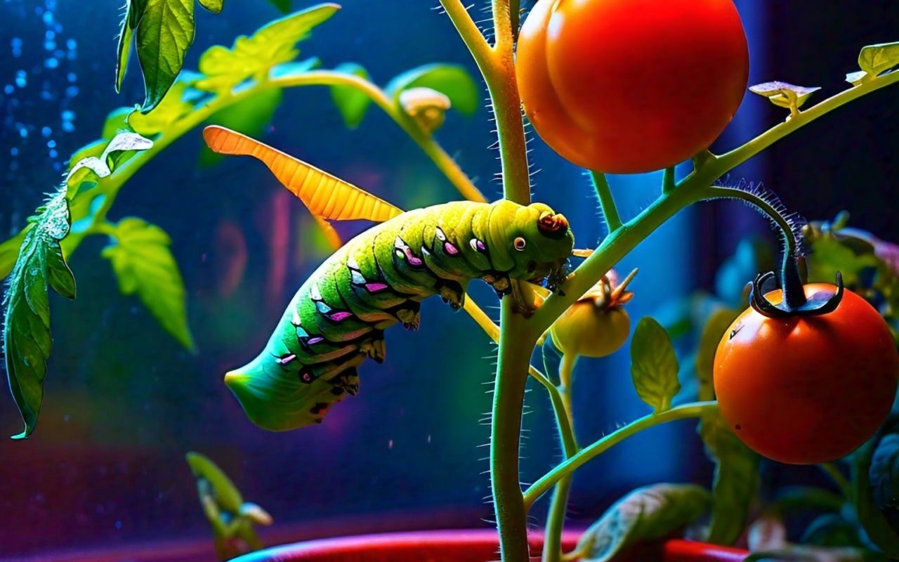How to Hunt Tomato Hornworms with UV Flashlights