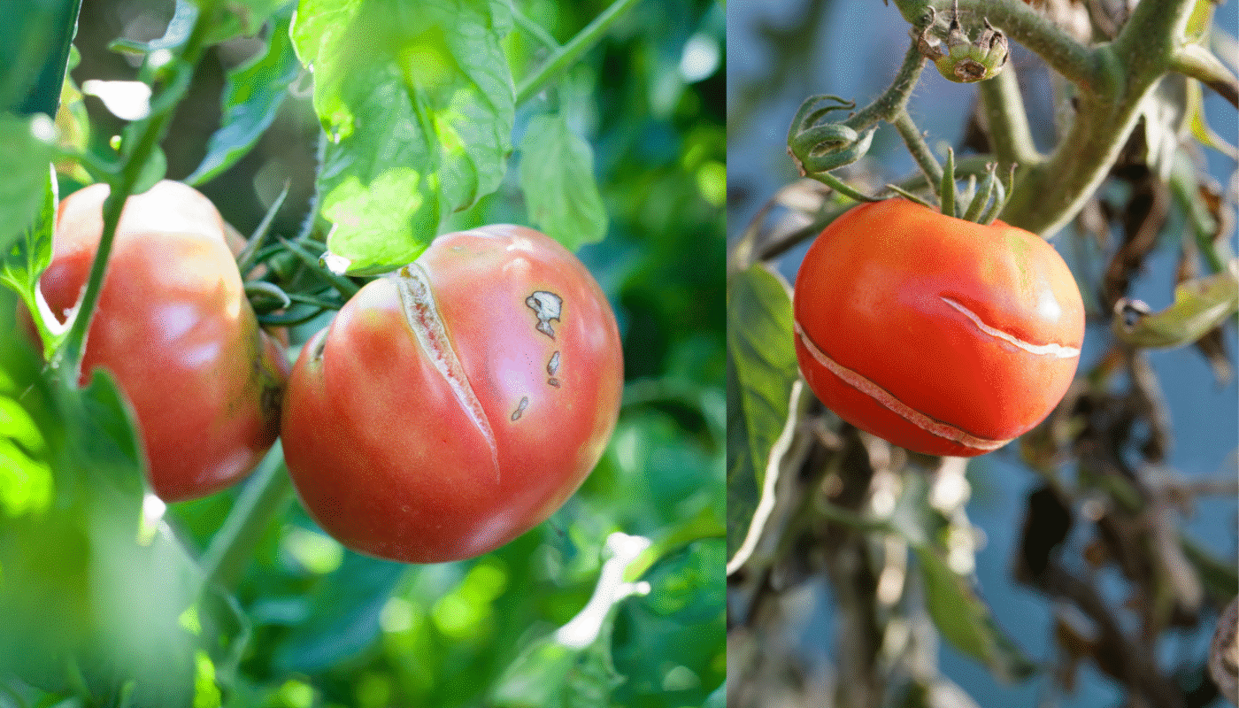 Cracked tomatoes