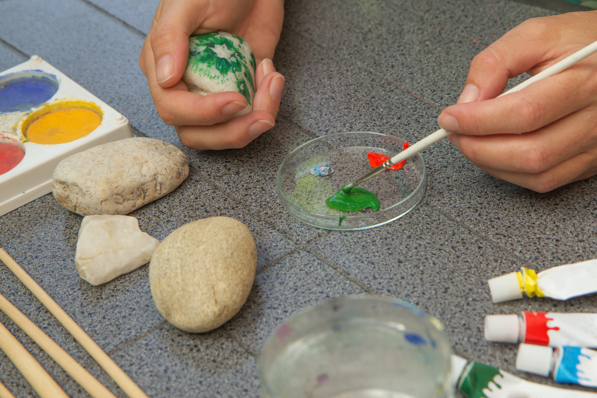 Painted Stone Markers