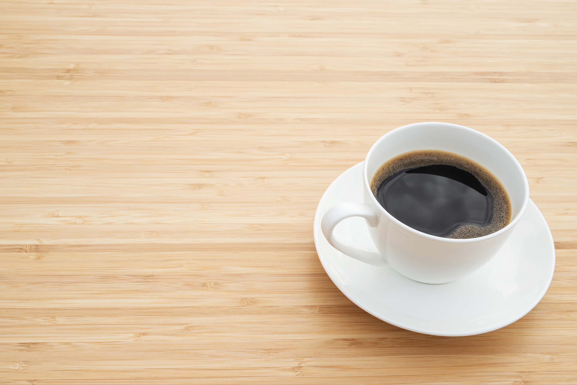 Coffee on a table
