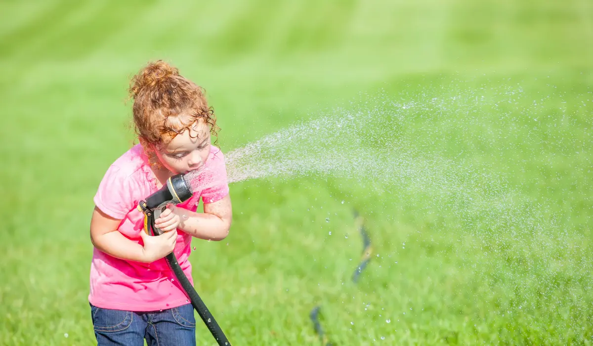 drinking water from hose